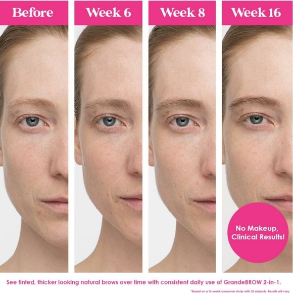 TRAVEL GRANDE BROW 2-IN-1 TINTED BROW GEL + ENHANCING SERUM. - Picture 6 of 16